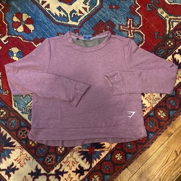 Gymshark long sleeve purple cropped top - Picture 1 of 4